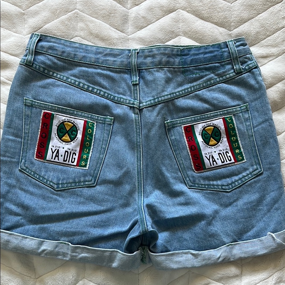 Blue Denim Women's Shorts by Cross Colours